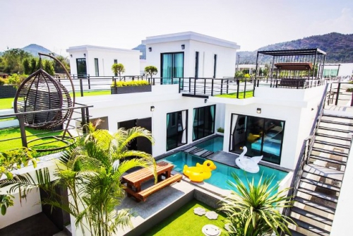 บ้านพักหัวหินพูลวิลล่า_บ้านโมเดิร์น ชิลล์