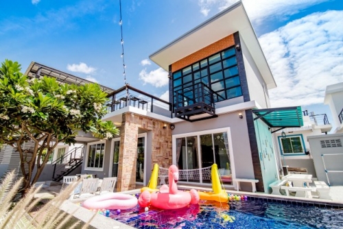 บ้านพักหัวหินพูลวิลล่า_บ้านฟ้าพราว