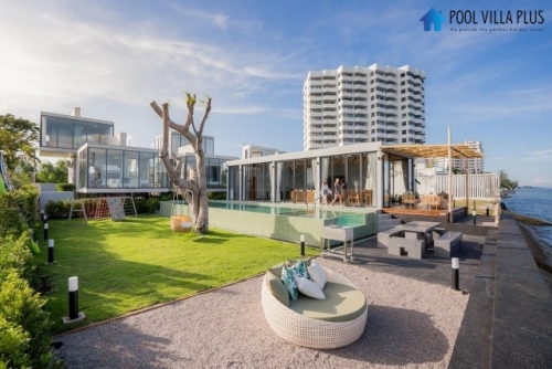 บ้านพักหัวหินพูลวิลล่าติดทะเล_บ้าน Sea Fan Beach Front